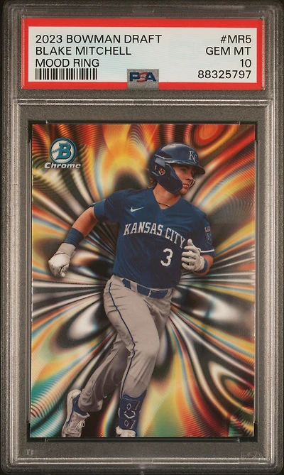 2023 Bowman Draft Mood Ring Mr5 Blake Mitchell PSA 10