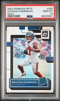 2022 Panini Donruss Optic 220 Wan'dale Robinson Holo PSA 10