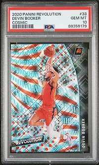 2020 Panini Revolution 33 Devin Booker Cosmic PSA 10