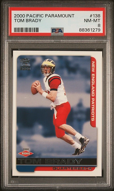 2000 Pacific Paramount 138 Tom Brady PSA