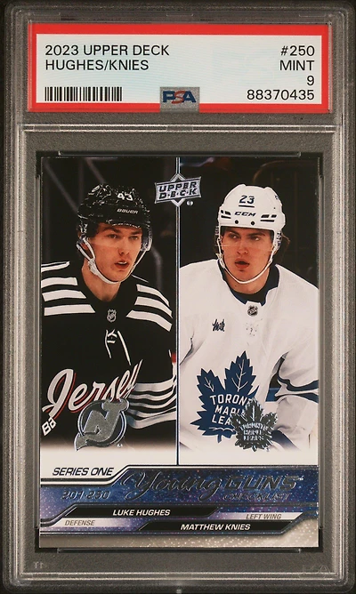2023 Upper Deck 250 Hughes/knies PSA 9