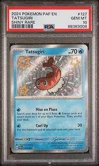 2024 Pokemon Paf En-paldean Fates 127 Tatsugiri Shiny Rare PSA