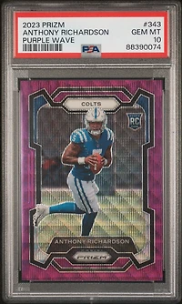 2023 Panini Prizm 343 Anthony Richardson Wave PSA 10