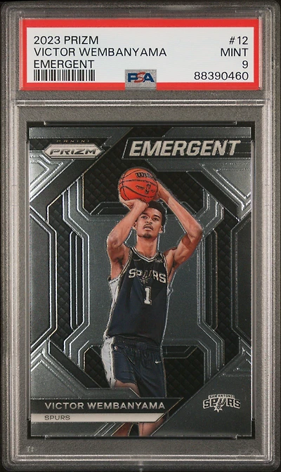 2023 Panini Prizm Emergent 12 Victor Wembanyama PSA