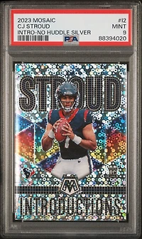 2023 Panini Mosaic Introductions I2 Cj Stroud No Huddle Silver PSA