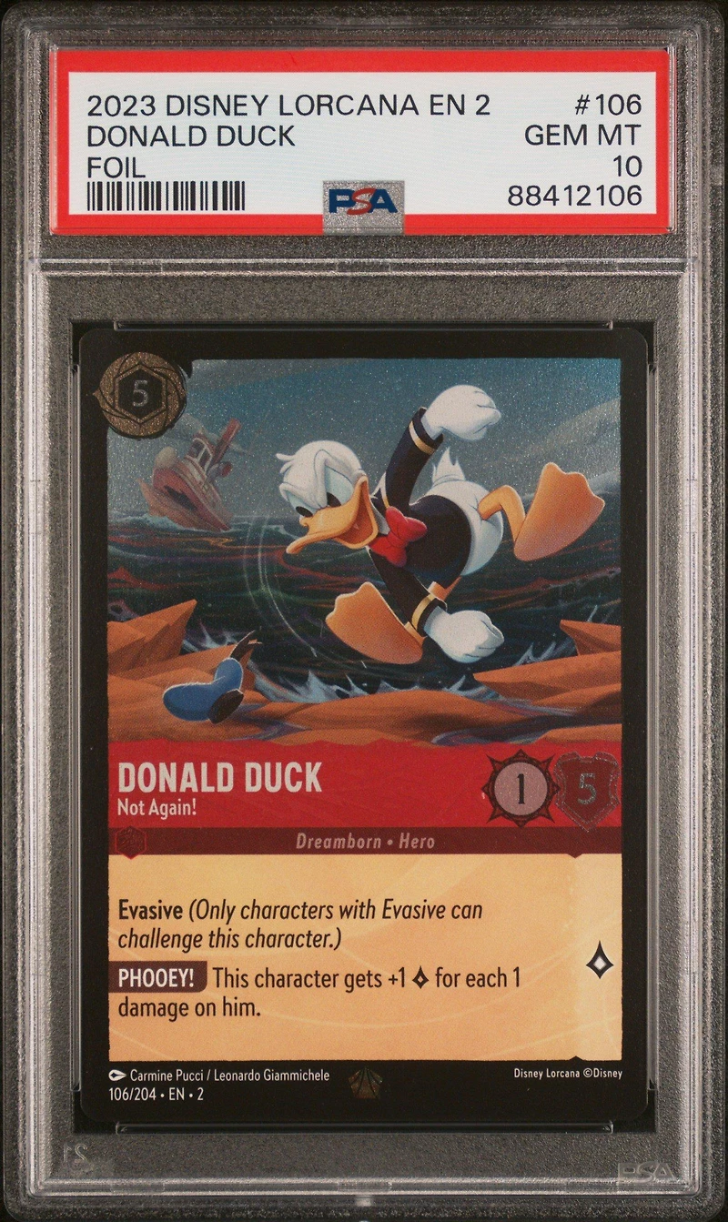 2023 Disney Lorcana En 2-rise Of The Floodborn 106 Donald Duck