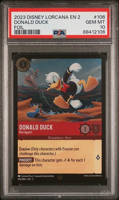 2023 Disney Lorcana En 2-rise Of The Floodborn 106 Donald Duck