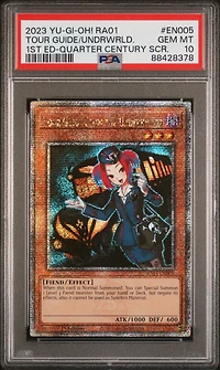 2023 Yu-gi-oh! Ra01-25th Anniversary Rarity Collection En005 Tour Guide From The Underworld 1st Edition-quarter Century Secret Rare PSA 10