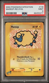 2002 Pokemon Expedition 119 Mareep-reverse Foil PSA 9