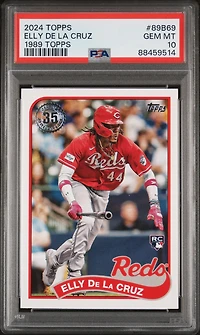 2024 Topps 1989 Topps Baseball 89b69 Elly De La Cruz PSA