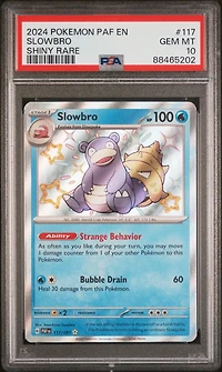 2024 Pokemon Paf En-paldean Fates 117 Slowbro Shiny Rare PSA