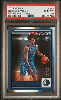 2023 Panini Nba Hoops 241 Dereck Lively Ii PSA 10