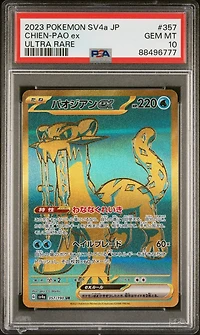 2023 Pokemon Japanese Sv4a-shiny Treasure Ex 357 Chien-pao Ex Ultra Rare PSA 10