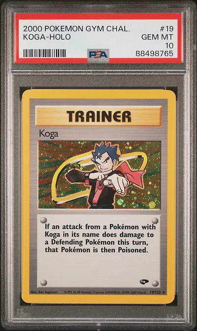 2000 Pokemon Gym Challenge 19 Koga PSA 10