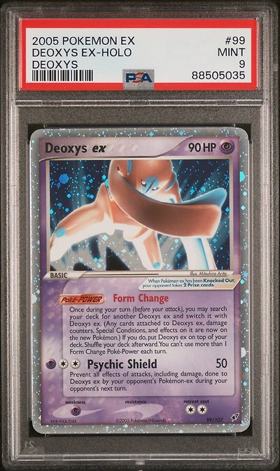 2005 Pokemon Ex Deoxys 99 Deoxys Ex PSA 9