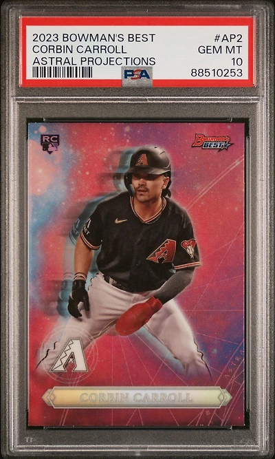 2023 Bowman's Best Astral Projections Ap2 Corbin Carroll PSA 10
