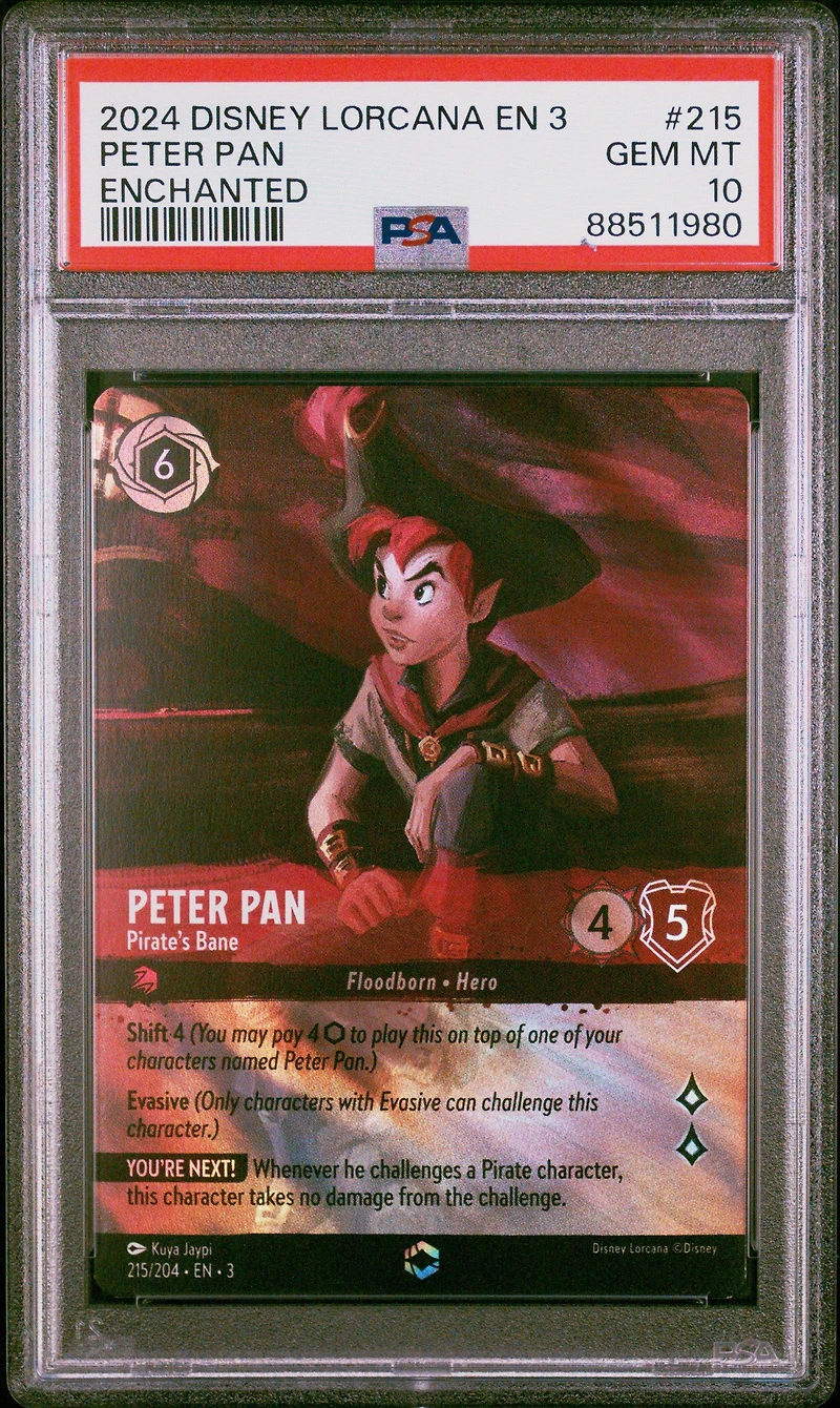 2024 Disney Lorcana En 3-into The Inklands 215 Peter Pan