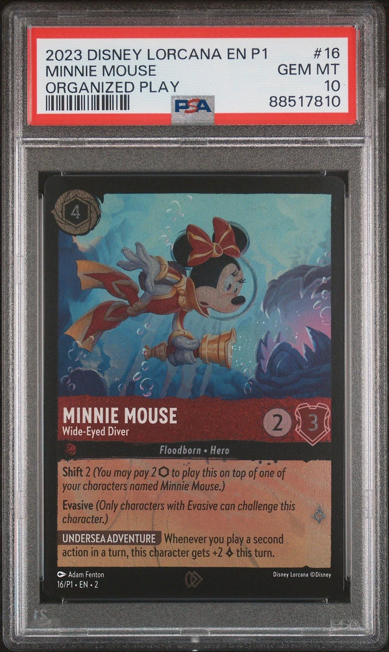 2023 Disney Lorcana En P1-promo 16 Minnie Mouse PSA 10