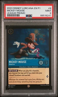 2023 Disney Lorcana En P1-promo 8 Mickey Mouse PSA 9