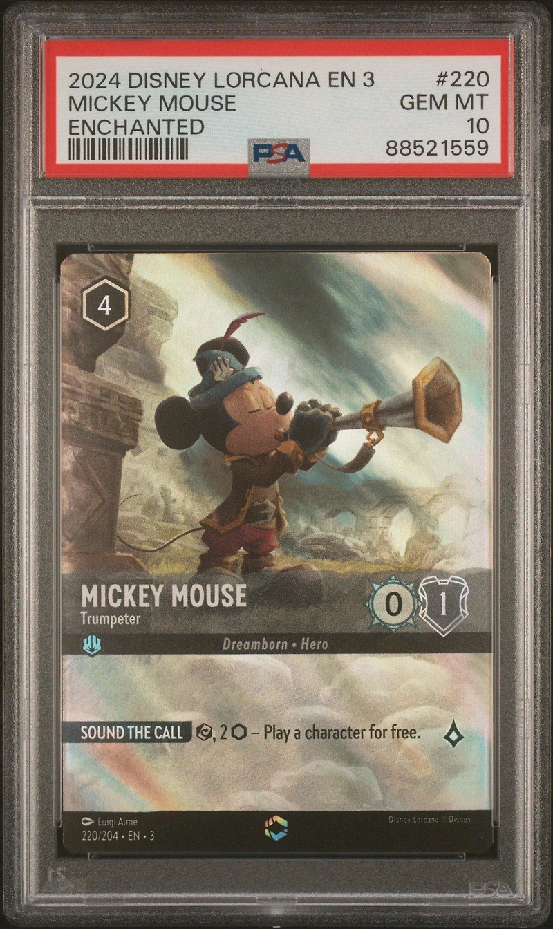 2024 Disney Lorcana En 3-into The Inklands 220 Mickey Mouse