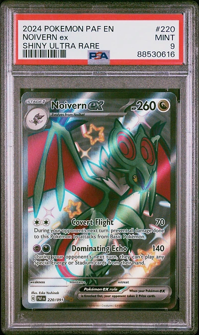 2024 Pokemon Paf En-paldean Fates 220 Noivern Ex PSA
