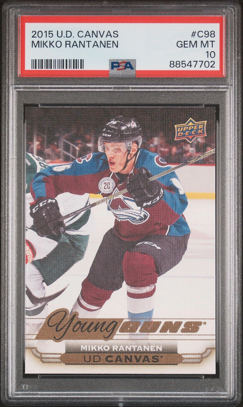 2015 Upper Deck Canvas C98 Mikko Rantanen PSA 10