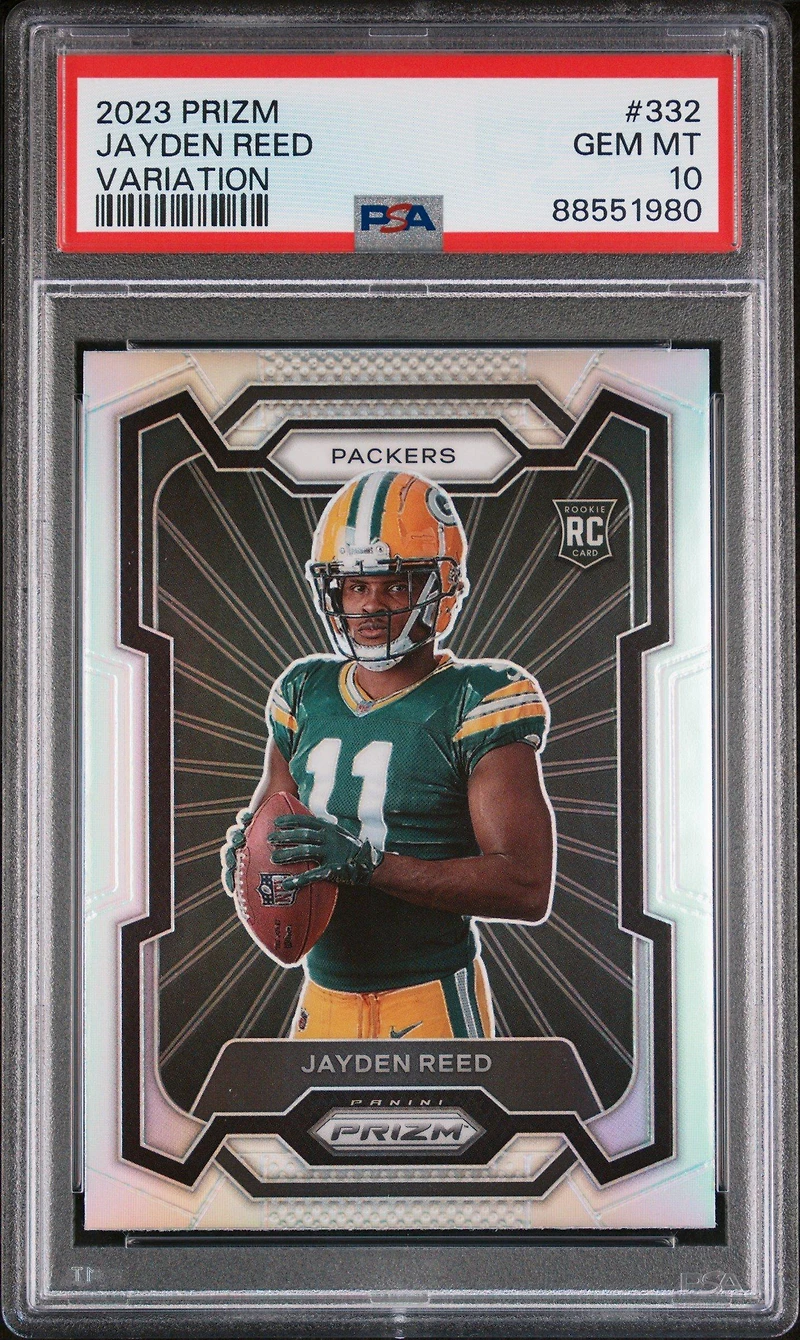 2023 Panini Prizm 332 Jayden Reed Variation PSA 10