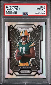 2023 Panini Prizm 332 Jayden Reed Variation PSA 10