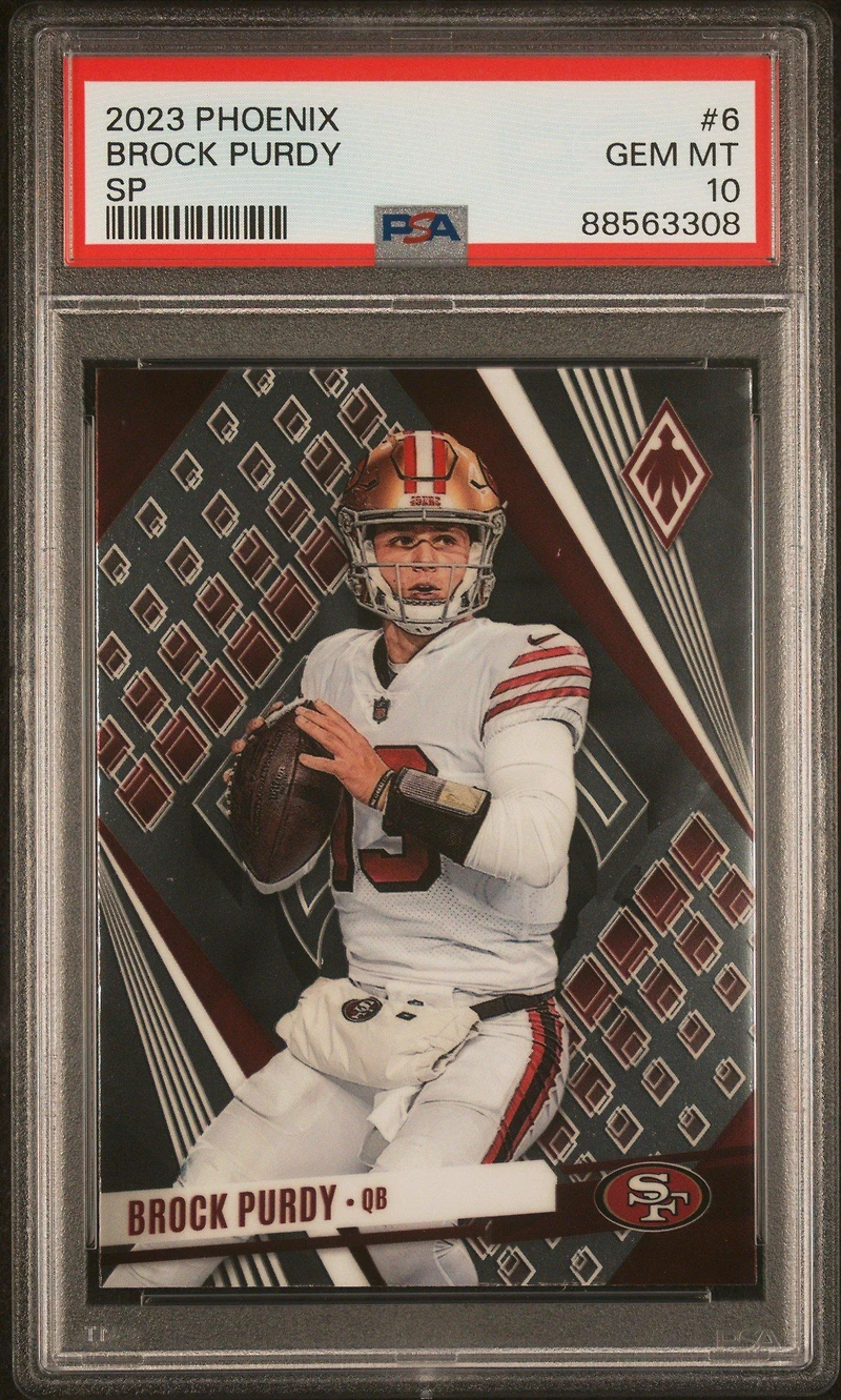 2023 Panini Phoenix 6 Brock Purdy Sp PSA 10