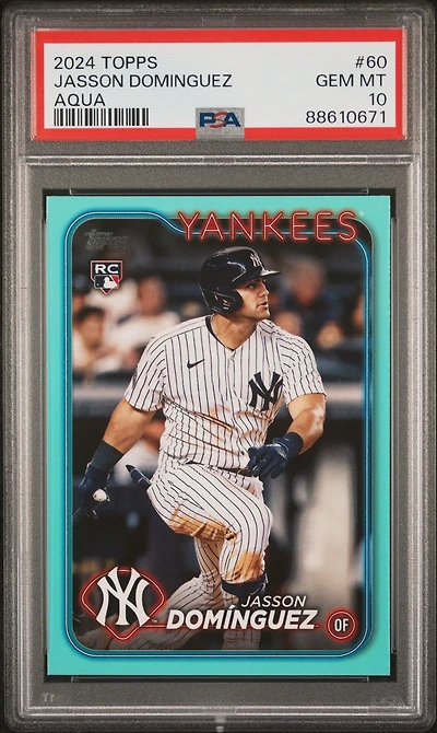 2024 Topps 60 Jasson Dominguez Aqua PSA 10
