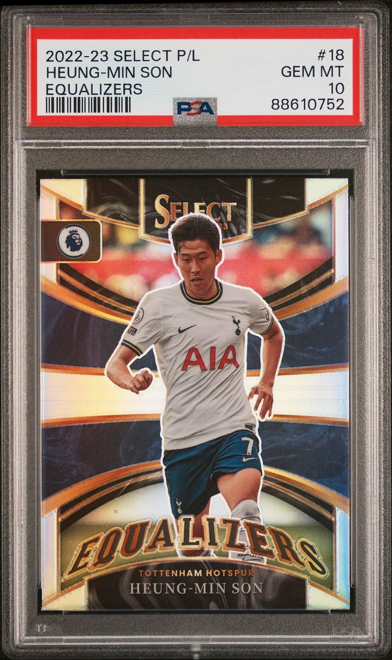 2022-23 Panini Select Premier League Equalizers 18 Heung-min Son PSA 10
