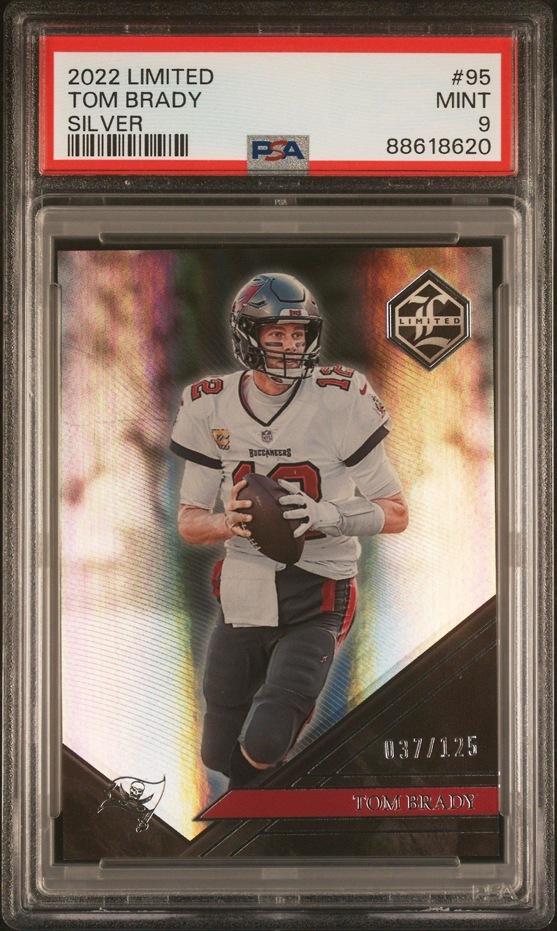 2022 Panini Limited 95 Tom Brady Silver PSA 9