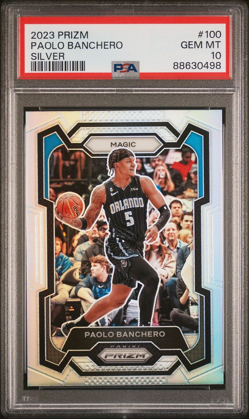 2023 Panini Prizm 100 Paolo Banchero Silver PSA 10