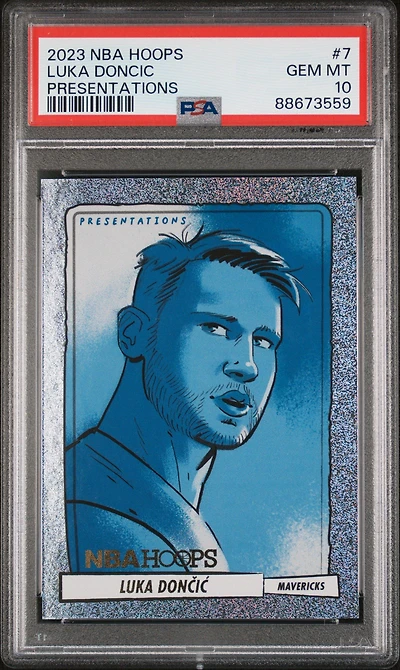 2023 Panini Nba Hoops Presentations 7 Luka Doncic PSA 10
