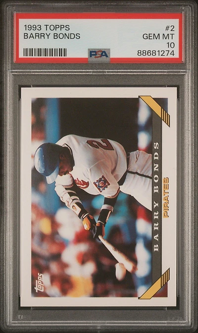 1993 Topps 2 Barry Bonds PSA 10