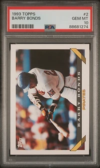 1993 Topps 2 Barry Bonds PSA 10