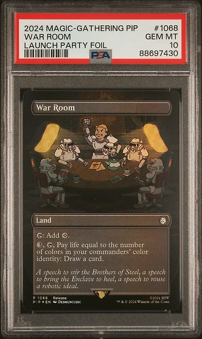 2024 Magic The Gathering Fallout 1068 War Room PSA 10