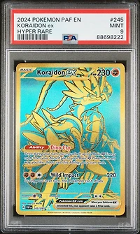 2024 Pokemon Paf En-paldean Fates 245 Koraidon Ex Hyper Rare PSA