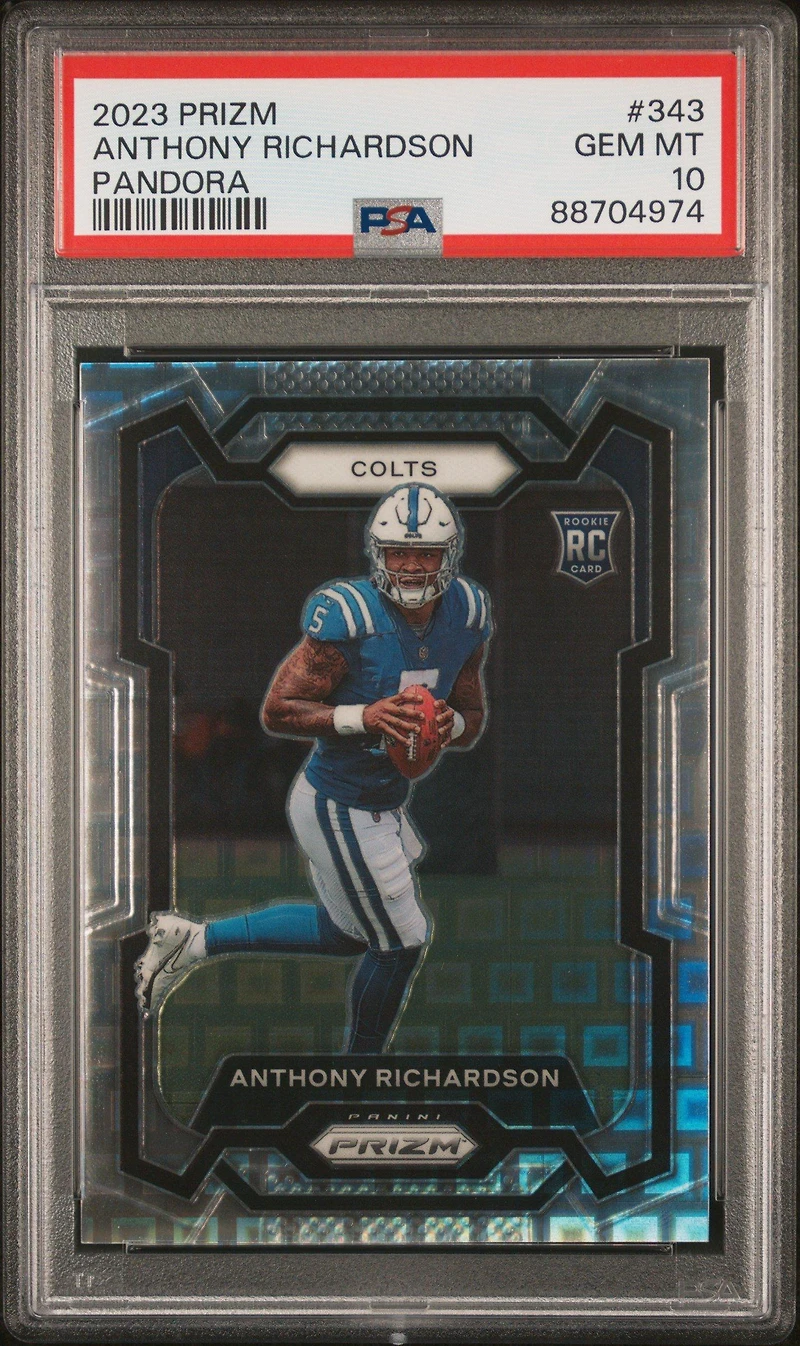 2023 Panini Prizm 343 Anthony Richardson Pandora PSA 10
