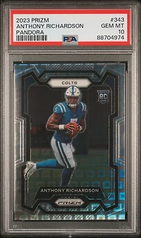 2023 Panini Prizm 343 Anthony Richardson Pandora PSA 10
