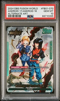 2024 Dragon Ball Super Card Game Fusion World Awakened Pulse Fb01- Android /android 18 Alternate Art PSA 10