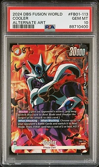2024 Dragon Ball Super Card Game Fusion World Awakened Pulse Fb01-113 Cooler Alternate Art PSA 10