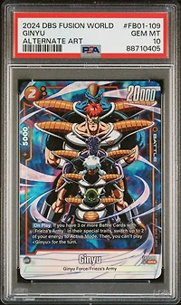 2024 Dragon Ball Super Card Game Fusion World Awakened Pulse Fb01- Ginyu Alternate Art PSA 10