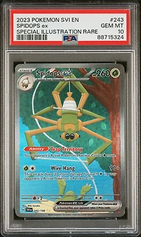 2023 Pokemon Svi En-scarlet & Violet 243 Spidops Ex Special Illustration Rare PSA 10