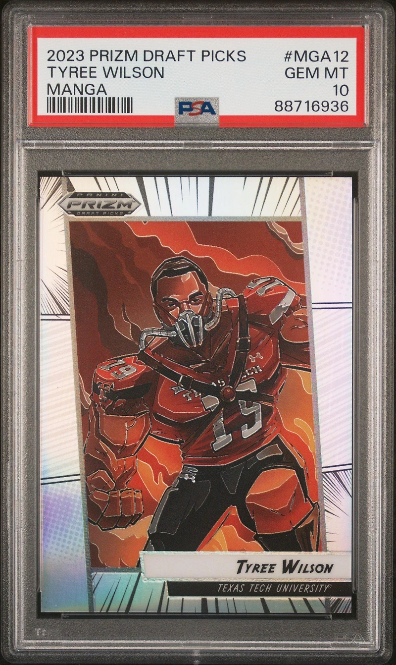 2023 Panini Prizm Draft Picks Manga Mga12 Tyree Wilson PSA 10