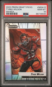 2023 Panini Prizm Draft Picks Manga Mga12 Tyree Wilson PSA 10