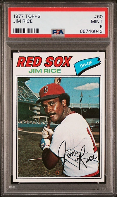 1977 Topps 60 Jim Rice PSA 9
