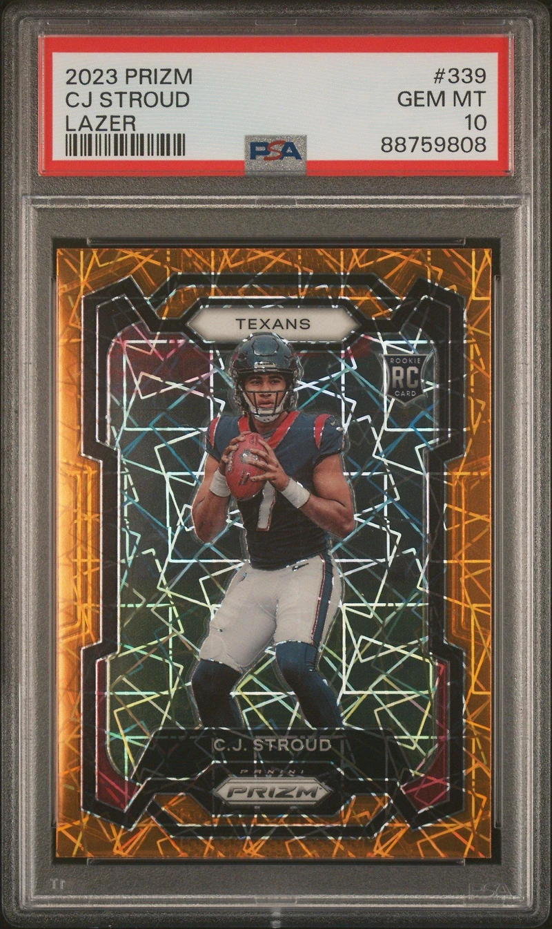 2023 Panini Prizm 339 Cj Stroud Lazer Prizm PSA