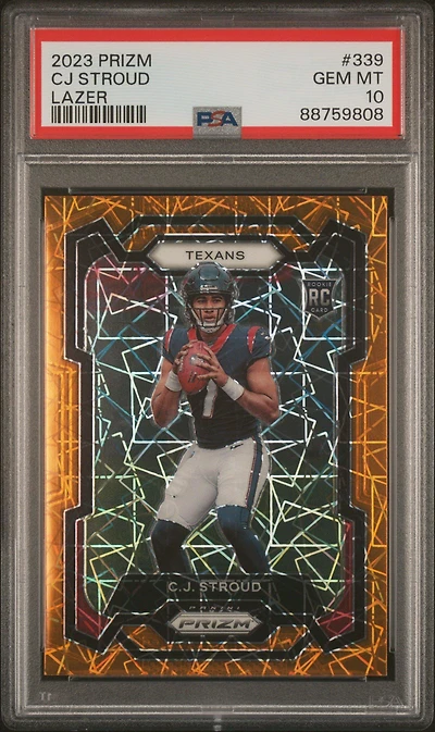 2023 Panini Prizm 339 Cj Stroud Lazer Prizm PSA