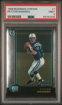 1998 Bowman Chrome 1 Peyton Manning PSA 9
